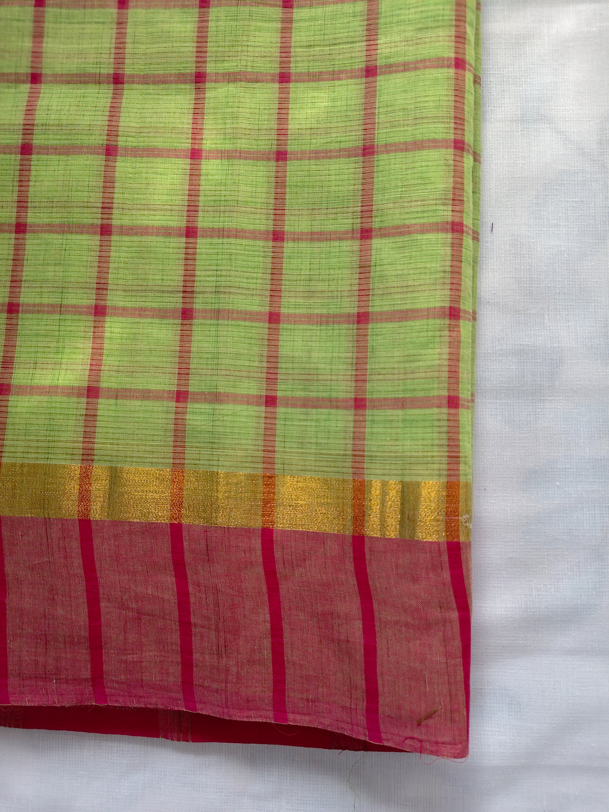 Checked Cotton Saree