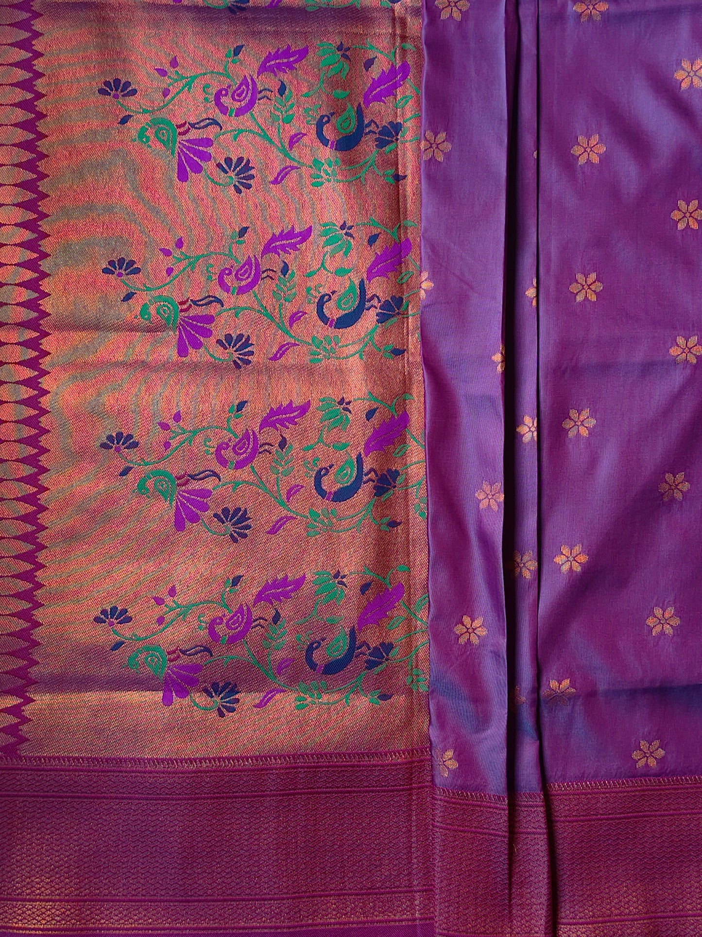 Purple Kalanjali Paithani