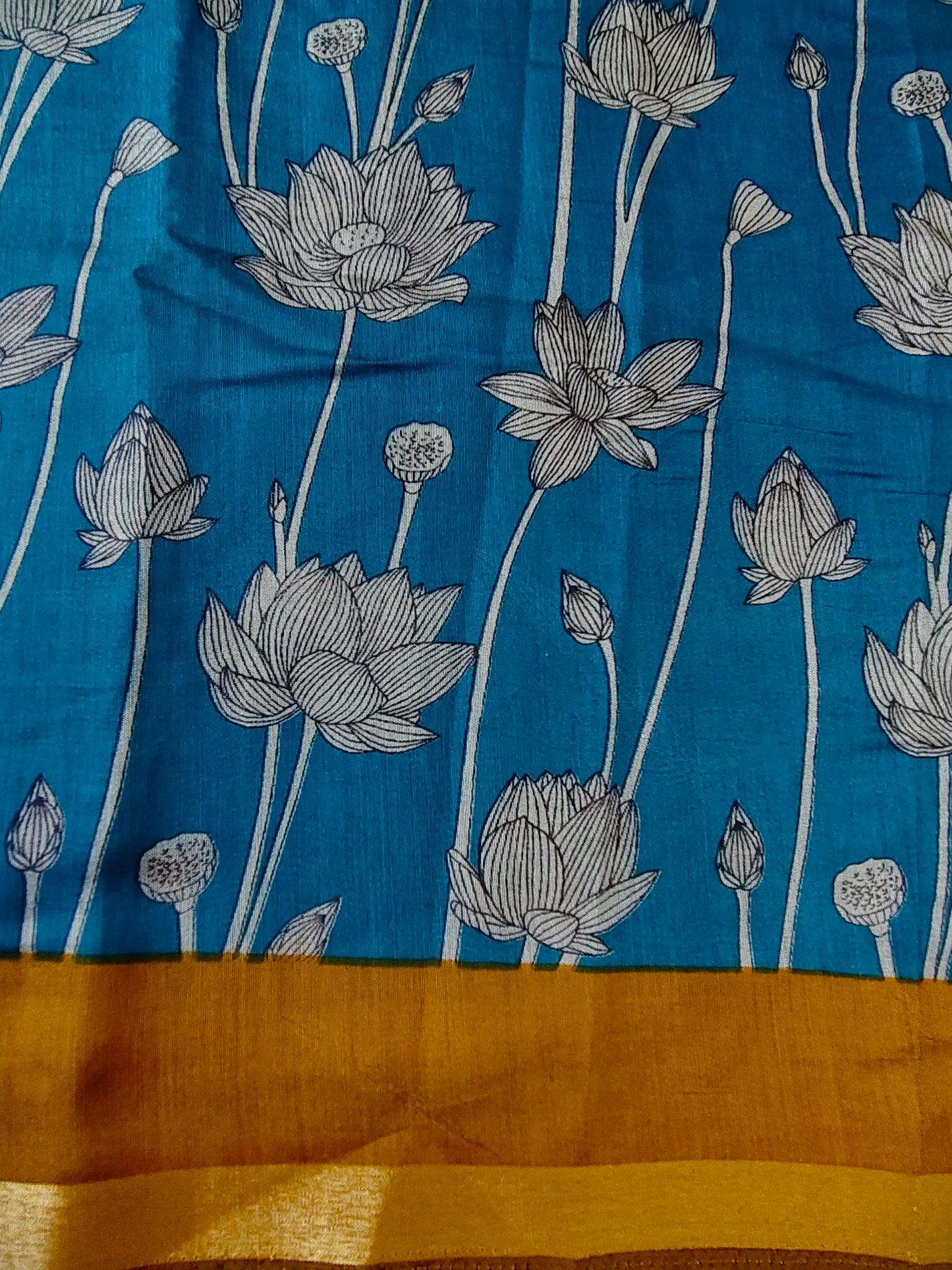 Soft cotton blend Saree