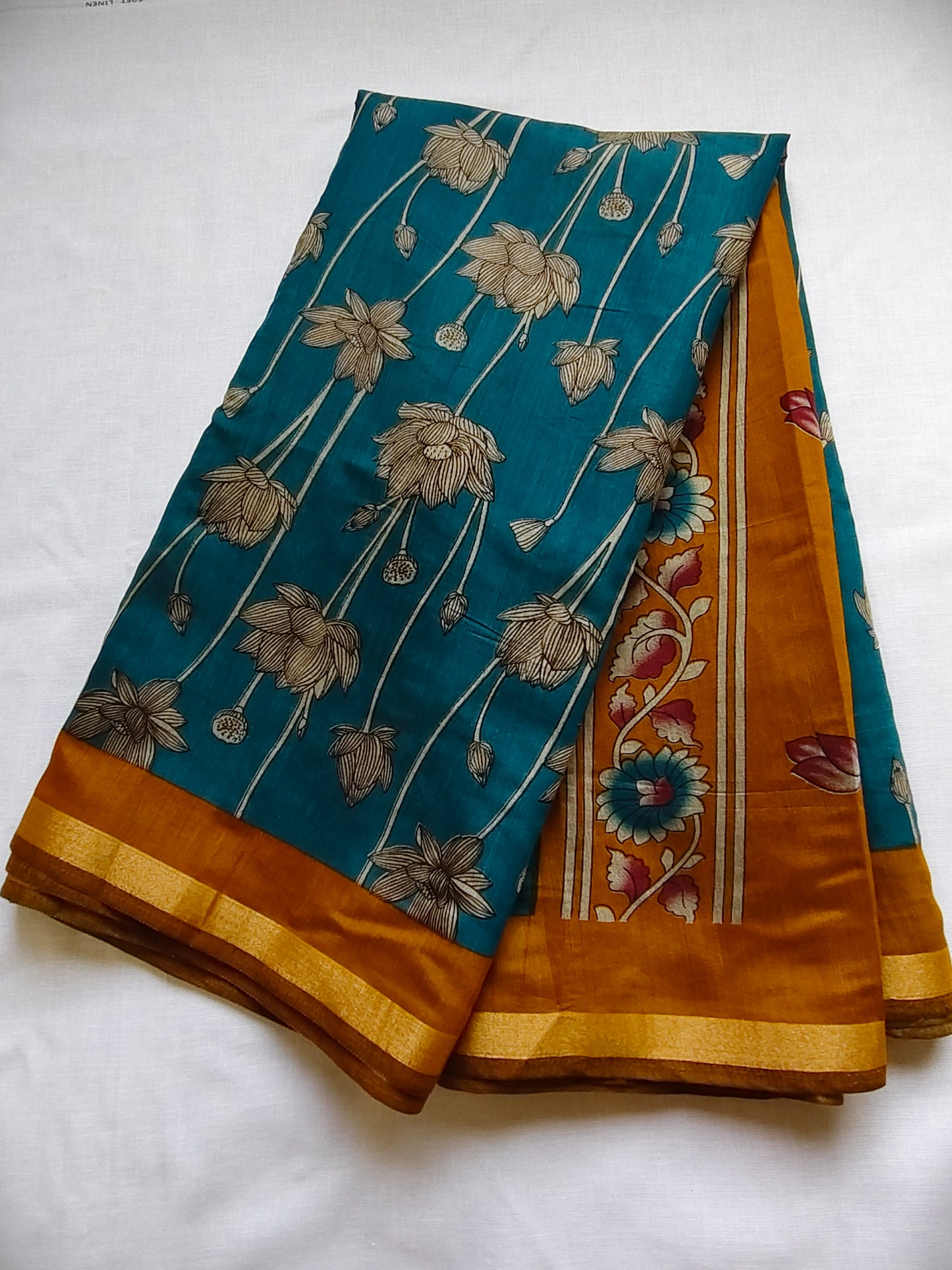 Soft cotton blend Saree