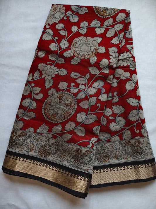 Mangalagiri kalamkari saree