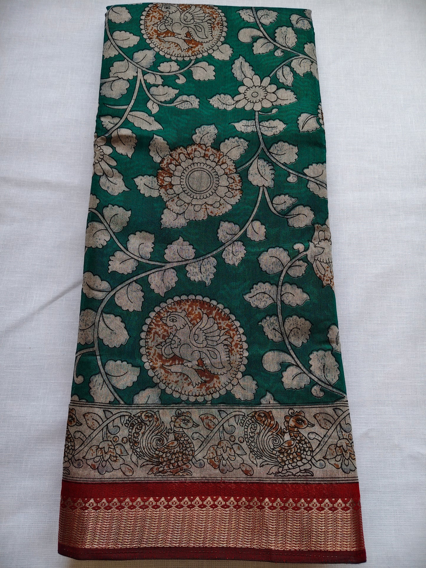 Mangalagiri kalamkari saree