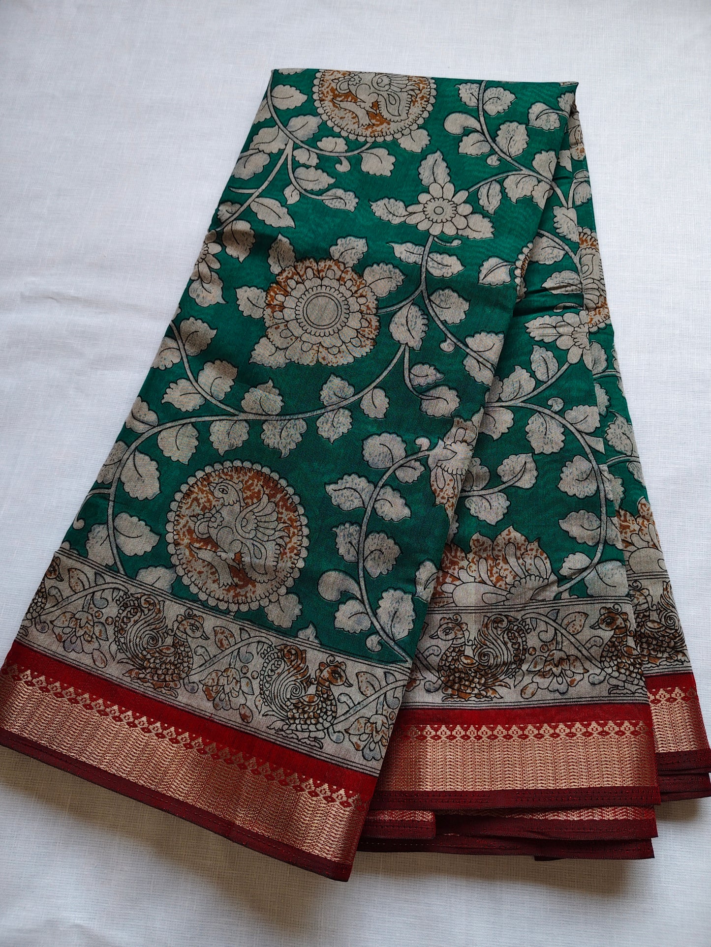 Mangalagiri kalamkari saree