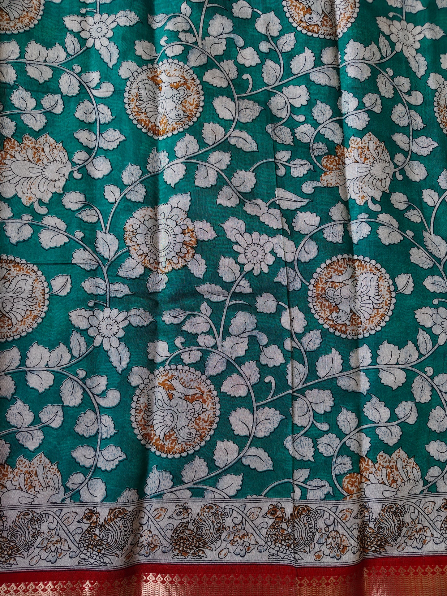 Mangalagiri kalamkari saree