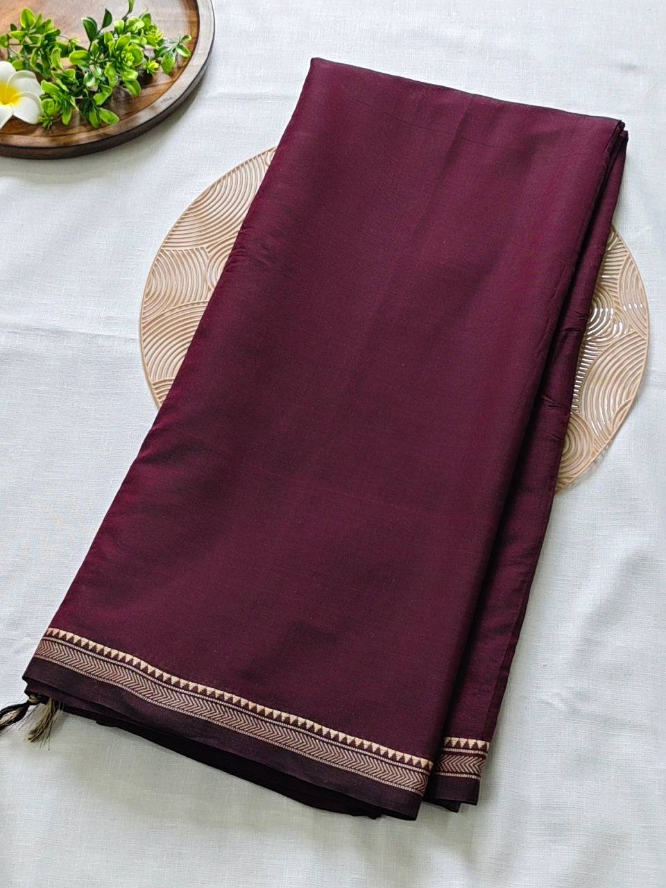 Plain Narayanpet Cotton Saree