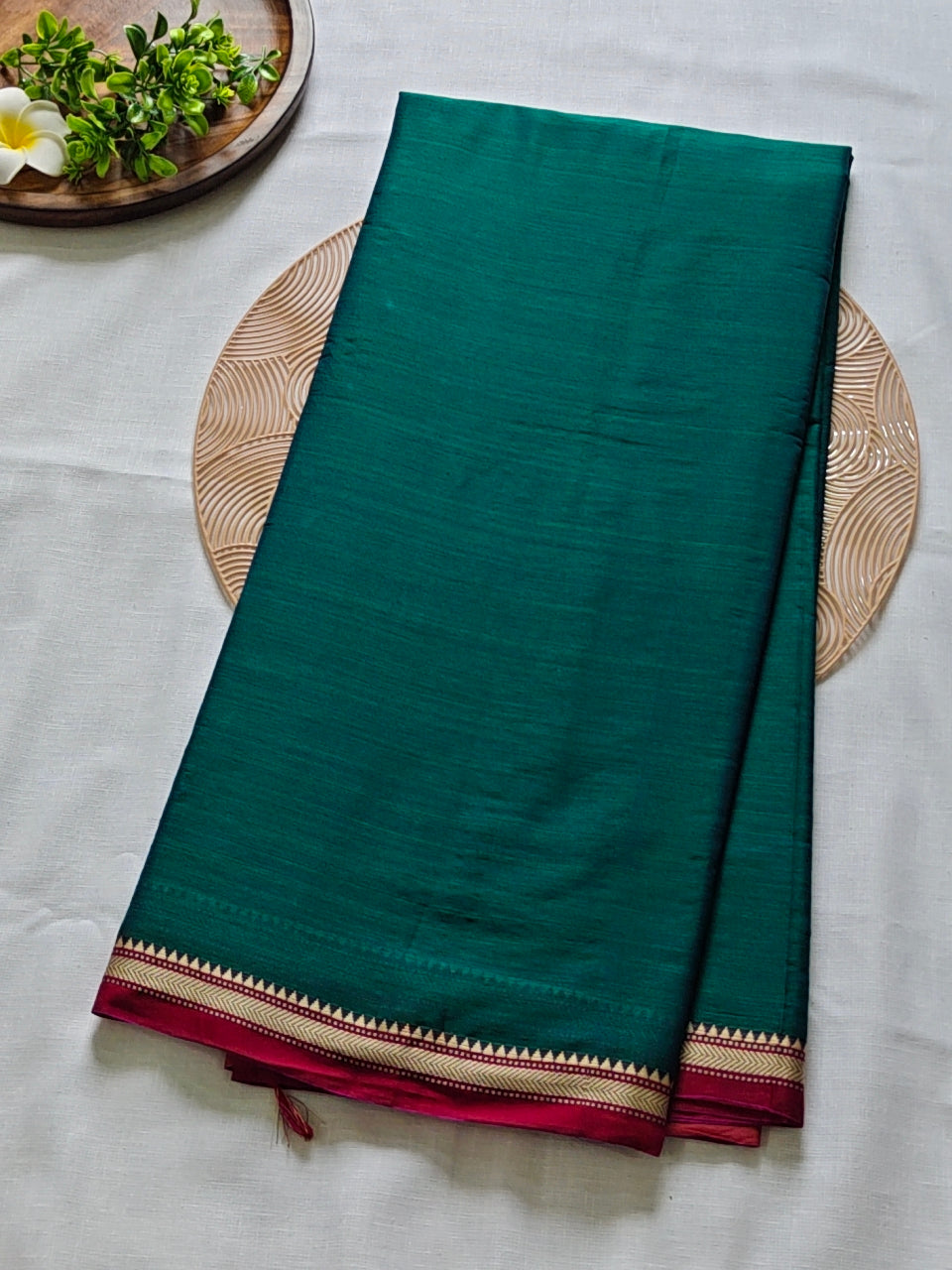 Plain Narayanpet Cotton Saree