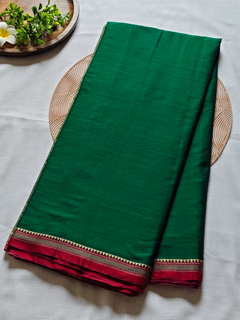 Plain Narayanpet Cotton Saree