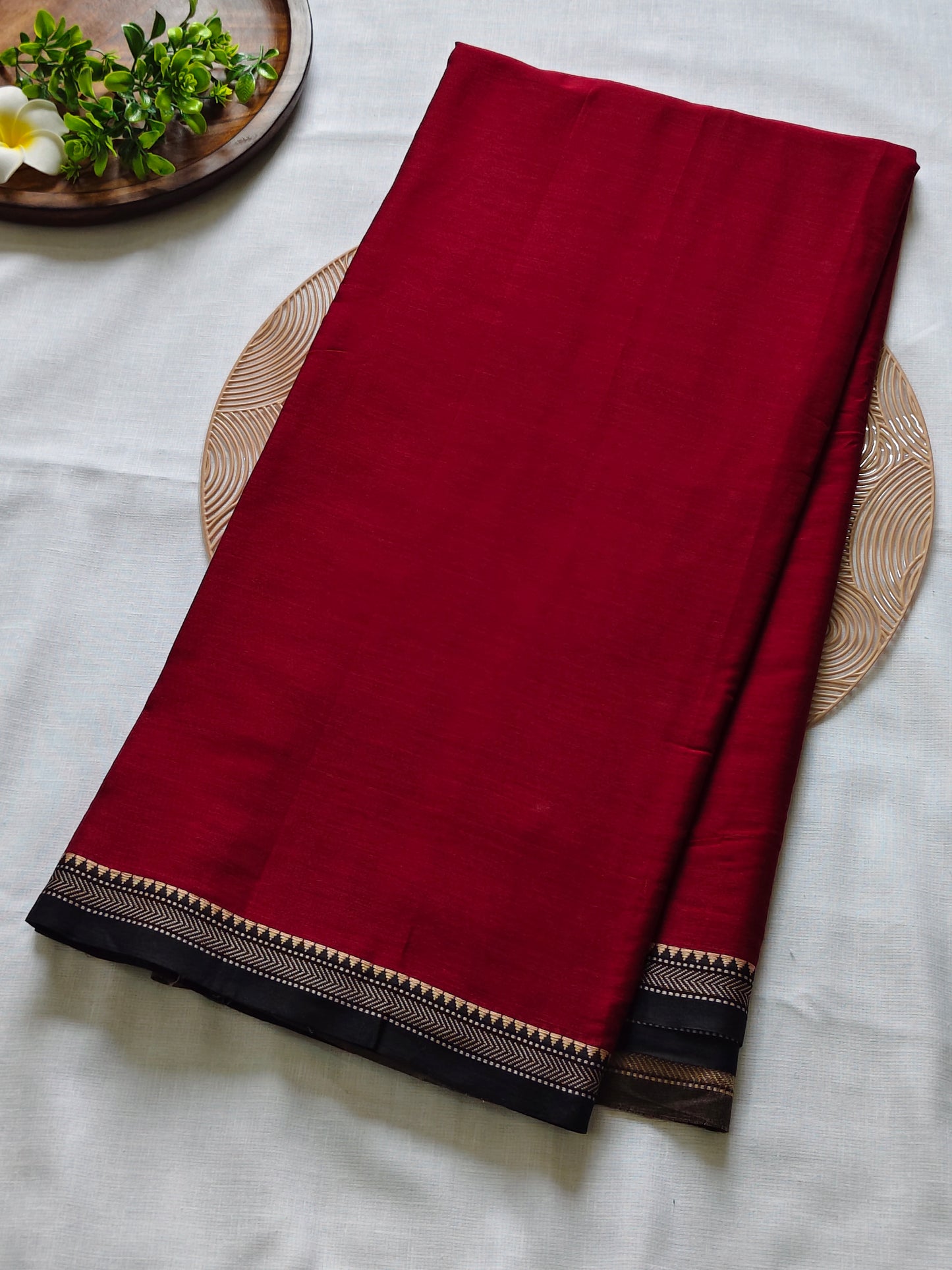 Plain Narayanpet Cotton Saree