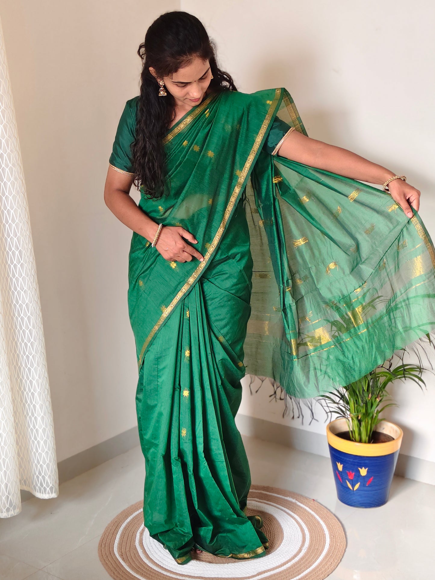 Maheshwari Silk Cotton Saree