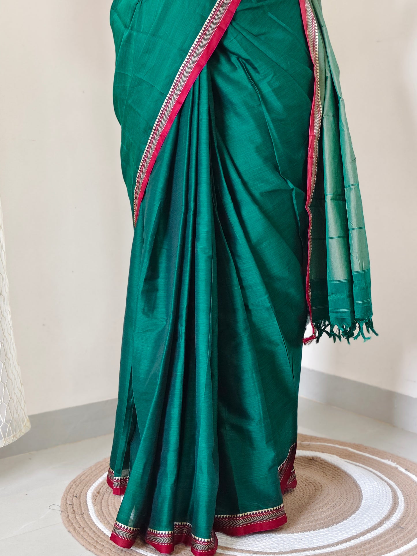 Plain Narayanpet Cotton Saree