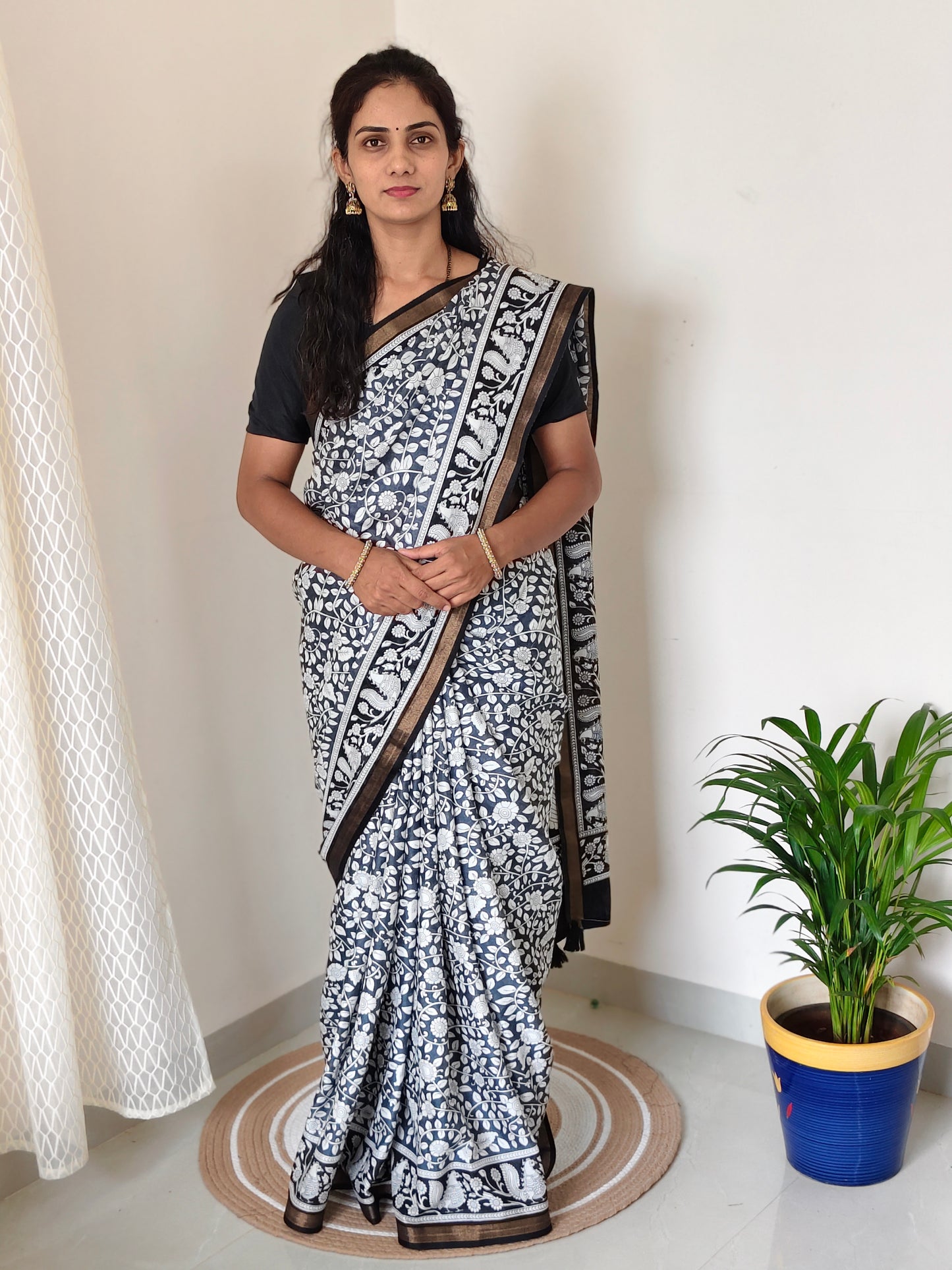 Fancy cotton saree