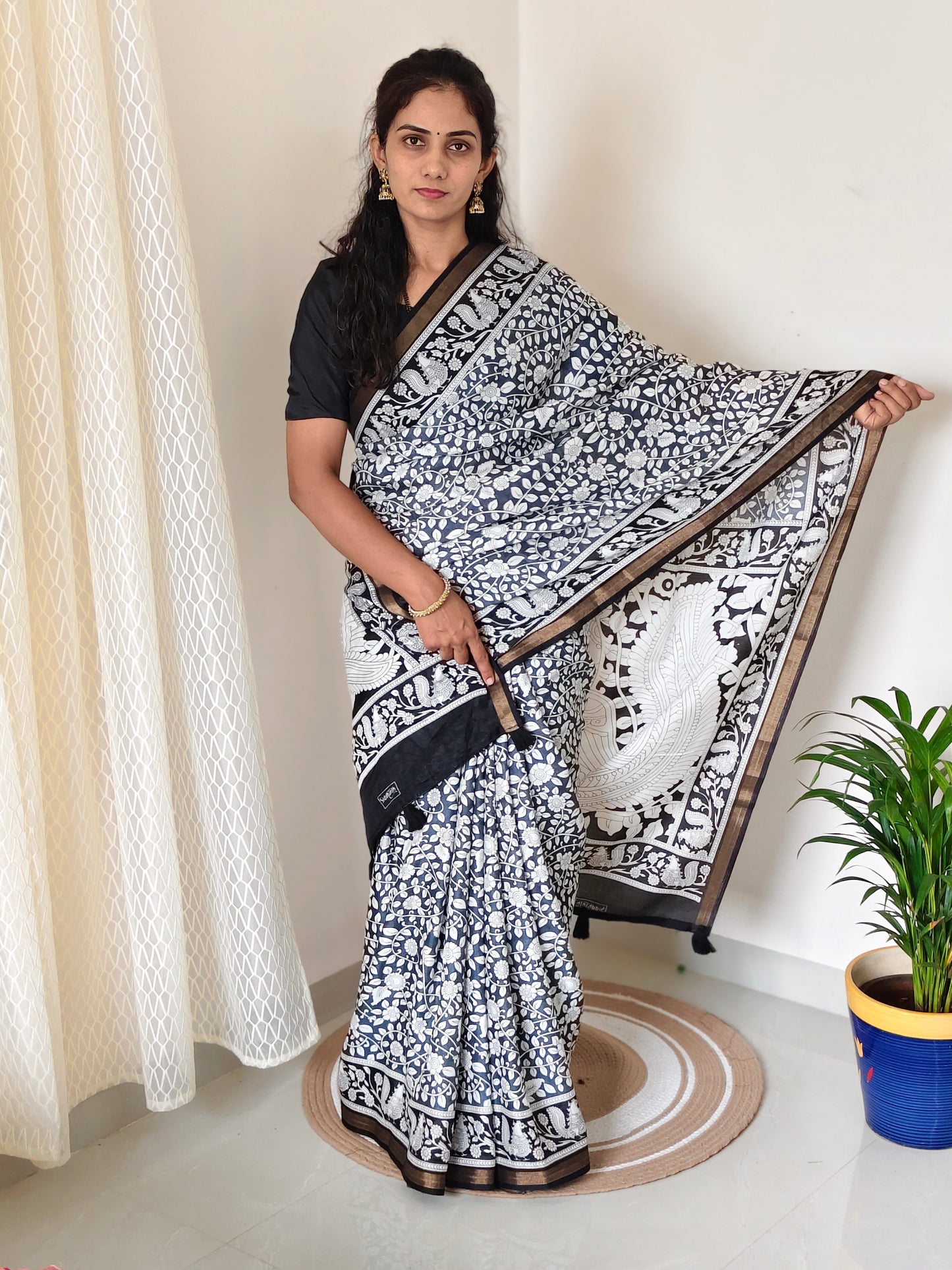 Fancy cotton saree