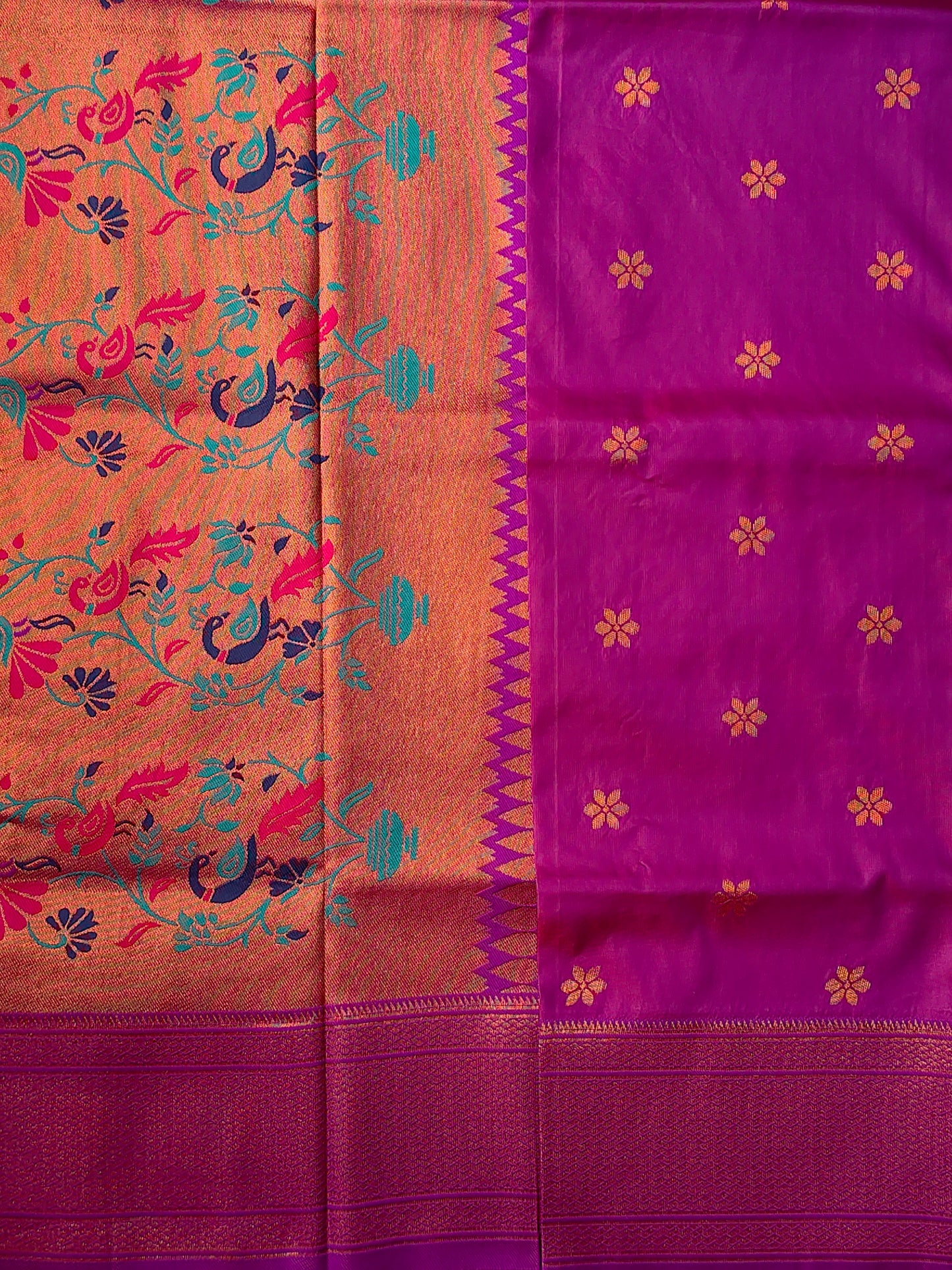 Rani Pink Kalanjali Paithani