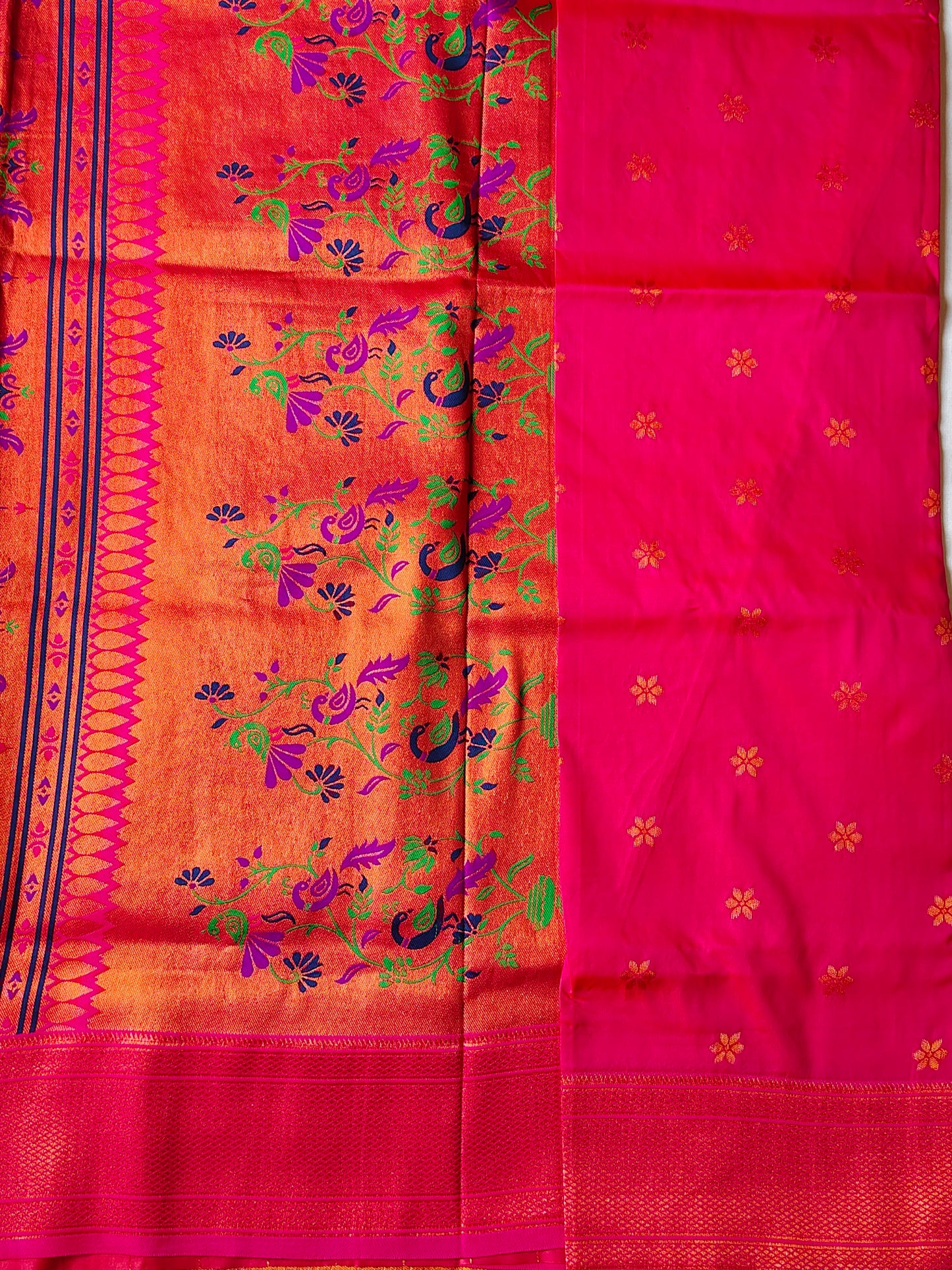 Pink Kalanjali Paithani