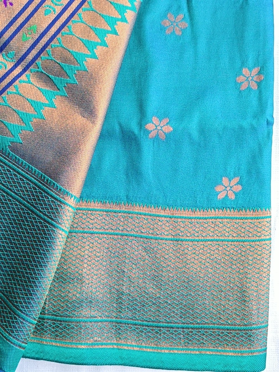 Blue Kalanjali Paithani
